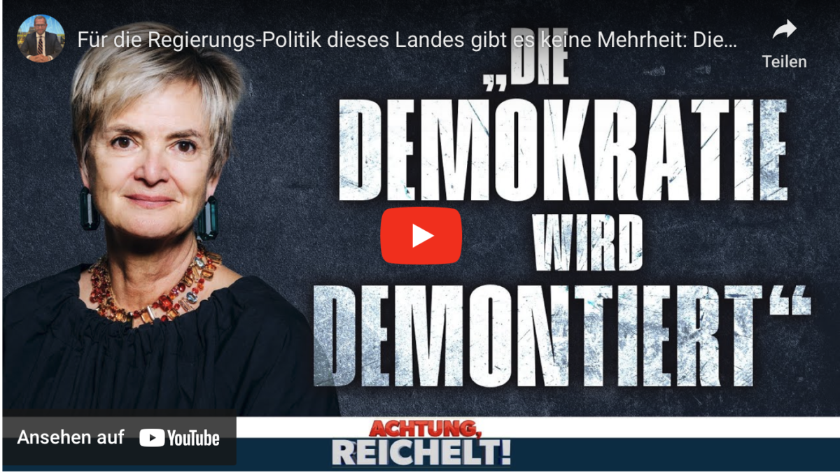 Für die Regierungs-Politik dieses Landes gibt es keine Mehrheit: Die Demokratie wird demontiert!