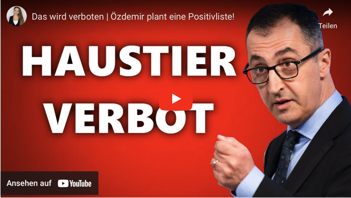 Das wird verboten | Özdemir plant eine Positivliste!