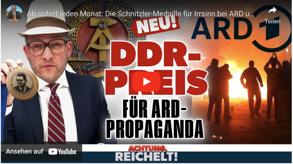 Ab sofort jeden Monat: Die Schnitzler-Medaille für Irrsinn bei ARD und ZDF