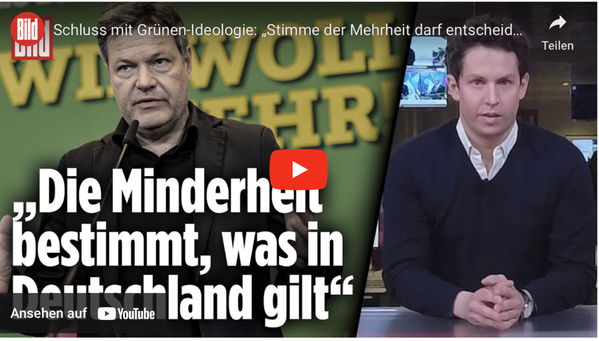 Schluss mit Grünen-Ideologie: „Stimme der Mehrheit darf entscheiden“!