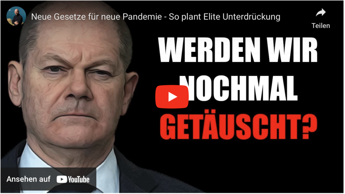 Neue Gesetze für neue Pandemie – So plant Elite Unterdrückung