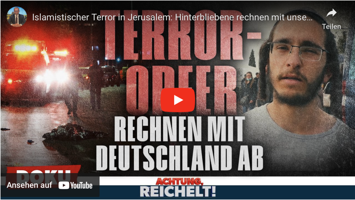 Islamistischer Terror in Jerusalem: Hinterbliebene rechnen mit unserer Regierung & der Tagesschau ab!