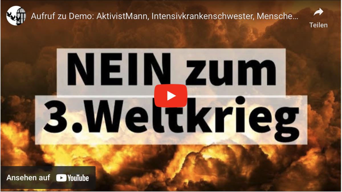 Aufruf zu Demo: AktivistMann, Intensivkrankenschwester, Menschenrechtsverteidiger!