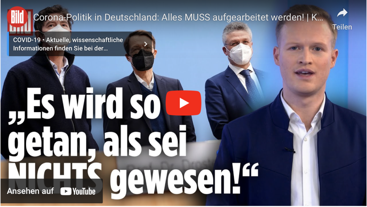 Corona-Politik in Deutschland: Alles MUSS aufgearbeitet werden!