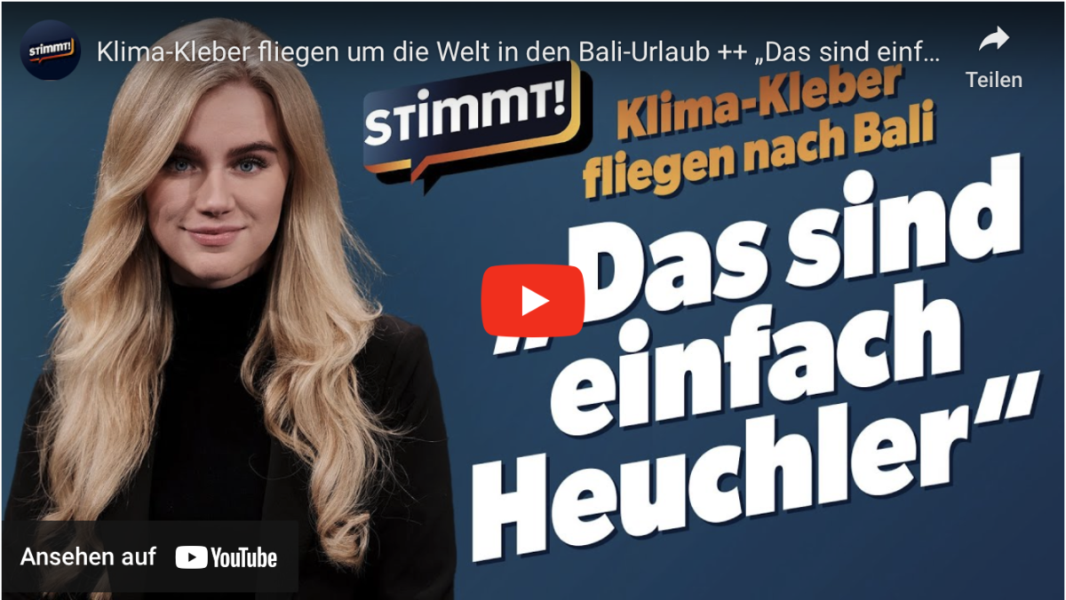 Klima-Kleber fliegen um die Welt in den Bali-Urlaub ++ „Das sind einfach Heuchler!“