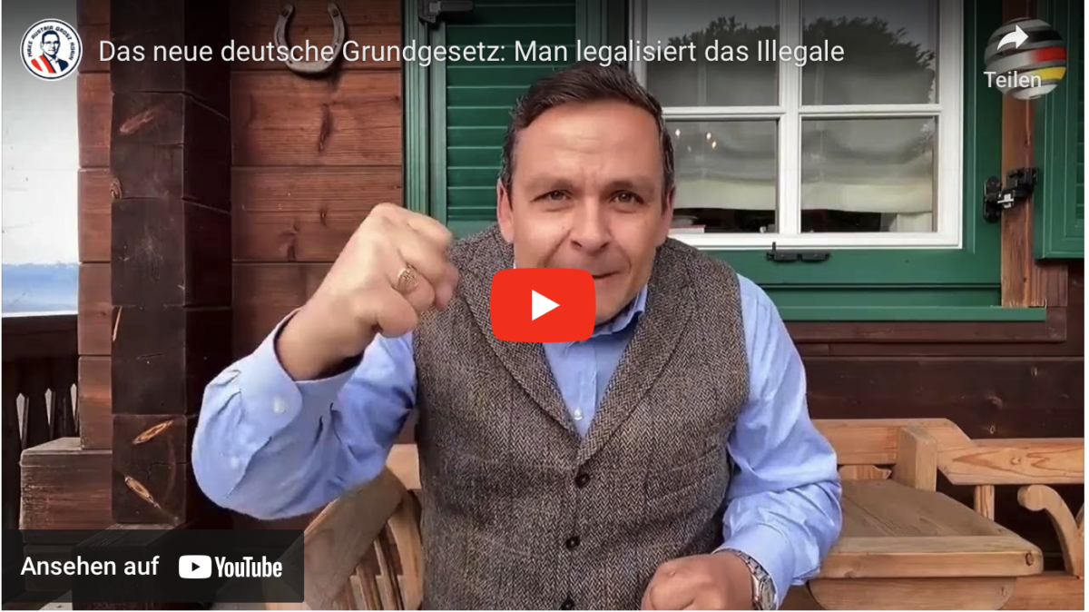 Das neue deutsche Grundgesetz: Man legalisiert das Illegale