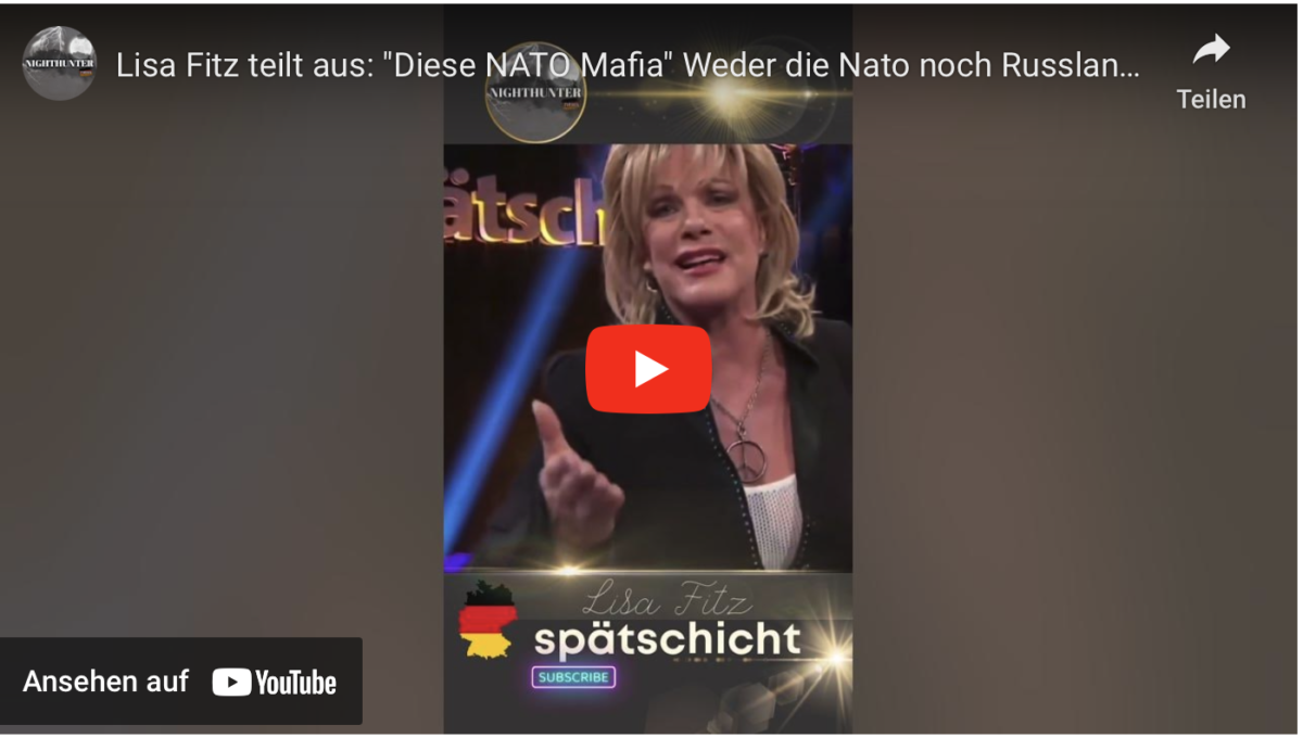 Lisa Fitz teilt aus: „Diese NATO Mafia“ Weder die Nato noch Russland (2016)