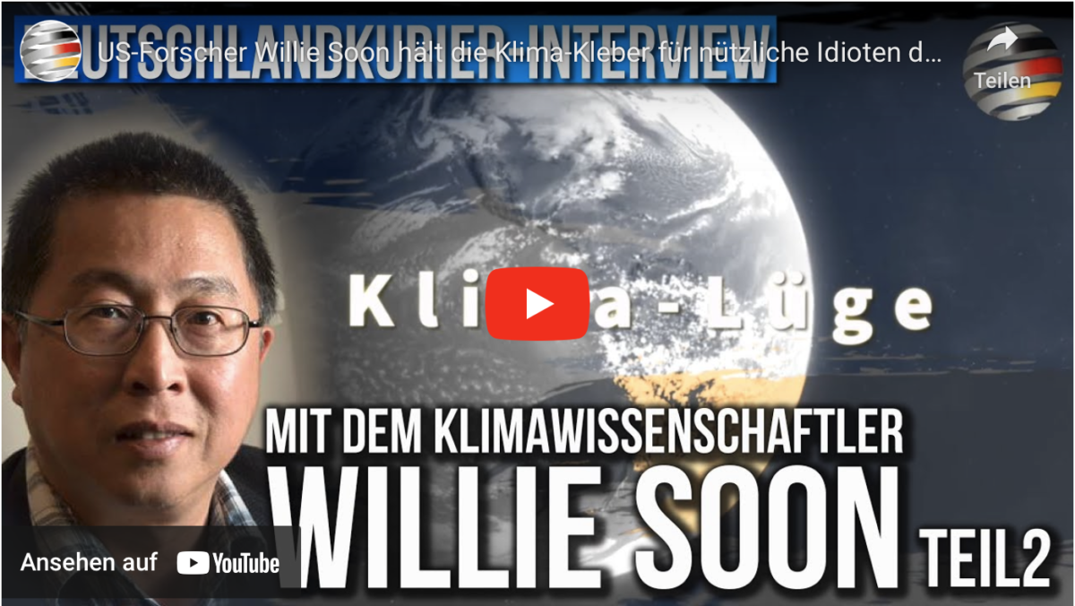 US-Forscher Willie Soon hält die Klima-Kleber für nützliche Idioten der organisierten Öko-Mafia