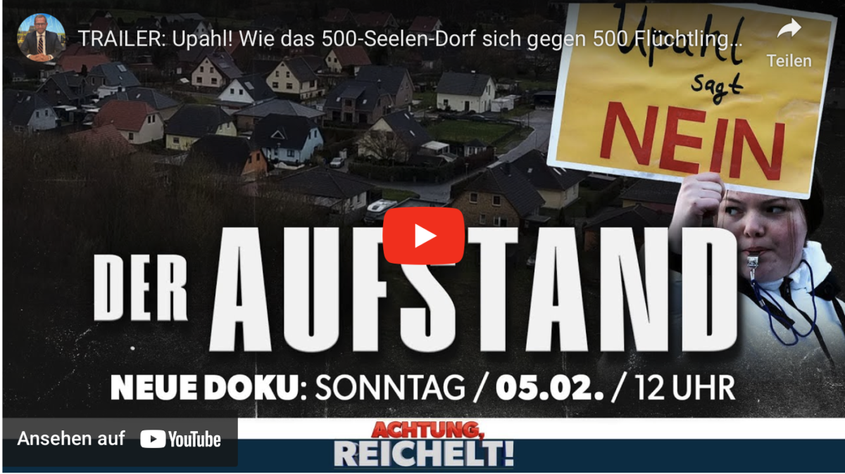 TRAILER: Upahl! Wie das 500-Seelen-Dorf sich gegen 500 Flüchtlinge wehrt!