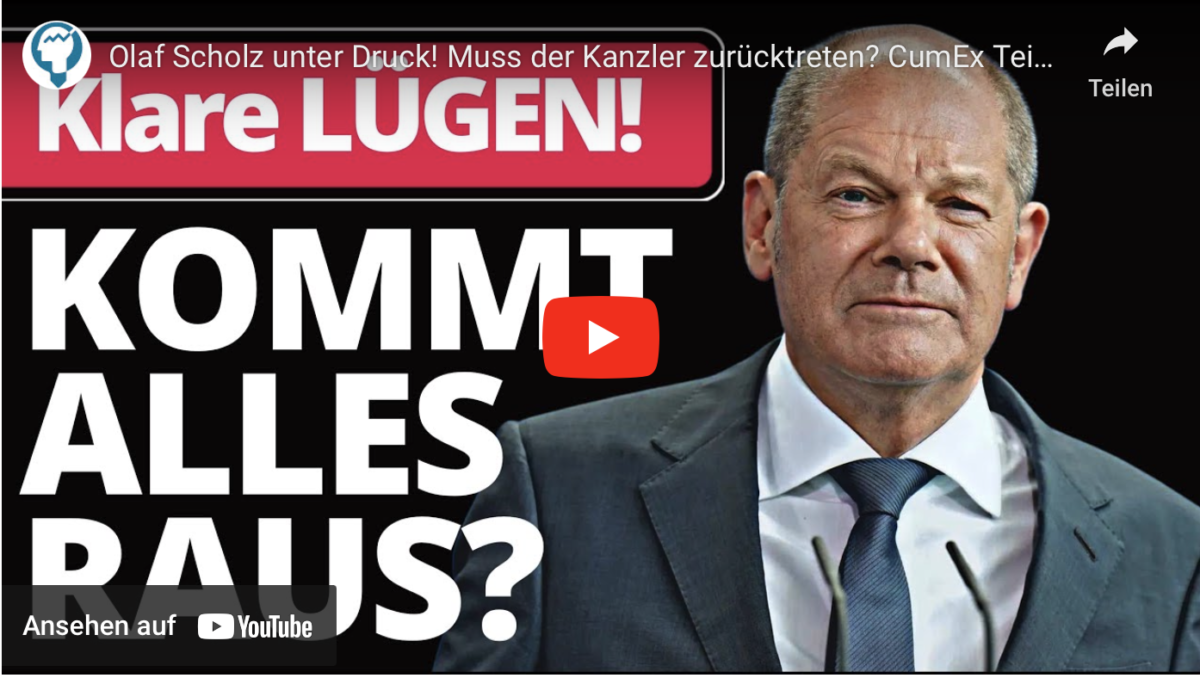 Olaf Scholz unter Druck! Muss der Kanzler zurücktreten? CumEx Teil 3