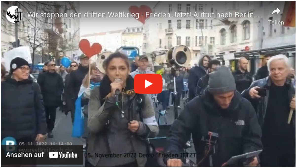 Wir stoppen den dritten Weltkrieg – Frieden Jetzt! Aufruf nach Berlin 05.02.23 Bundestag um 14 Uhr