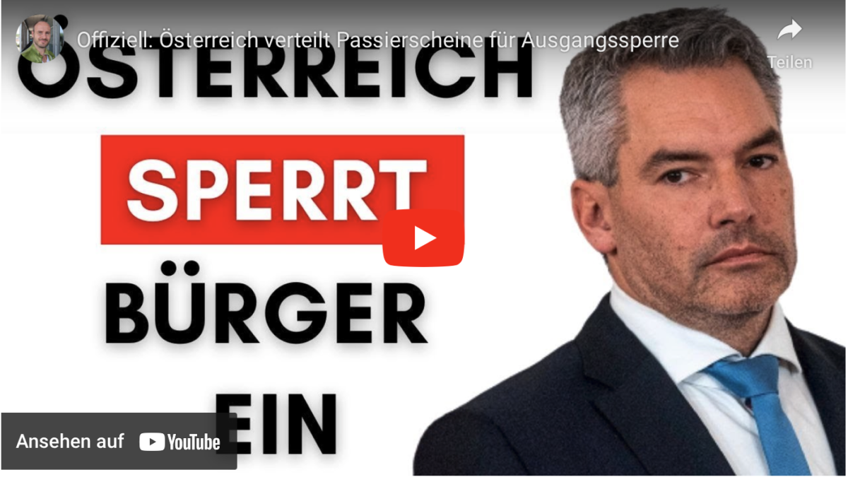Offiziell: Österreich verteilt Passierscheine für Ausgangssperre
