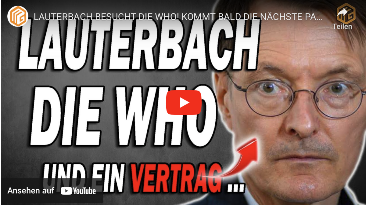 LAUTERBACH BESUCHT DIE WHO! KOMMT BALD DIE NÄCHSTE PANDEMIE?