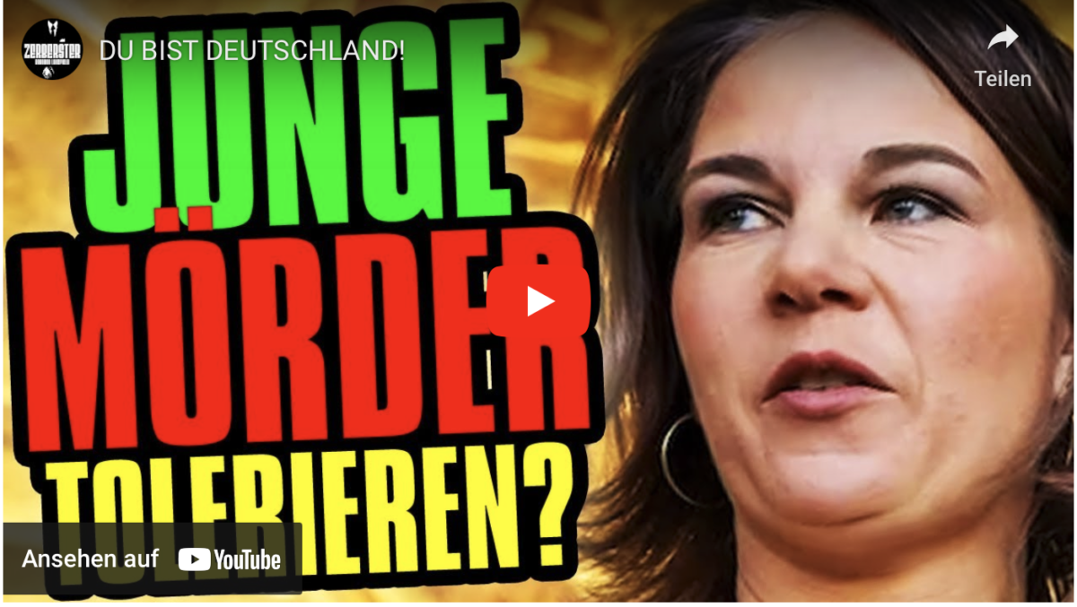 DU BIST DEUTSCHLAND! Junge Mörder tolerieren!
