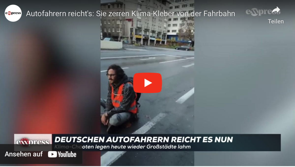 Autofahrern reicht’s: Sie zerren Klima-Kleber von der Fahrbahn!