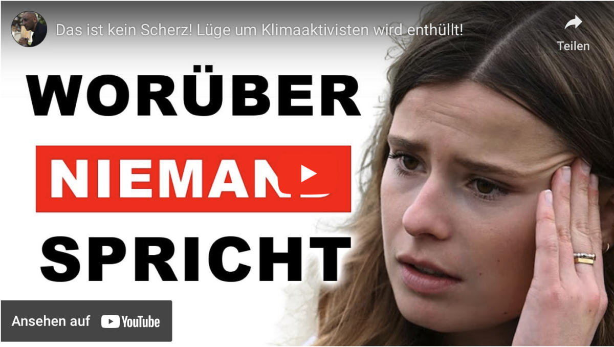 Das ist kein Scherz! Lüge um Klimaaktivisten wird enthüllt!