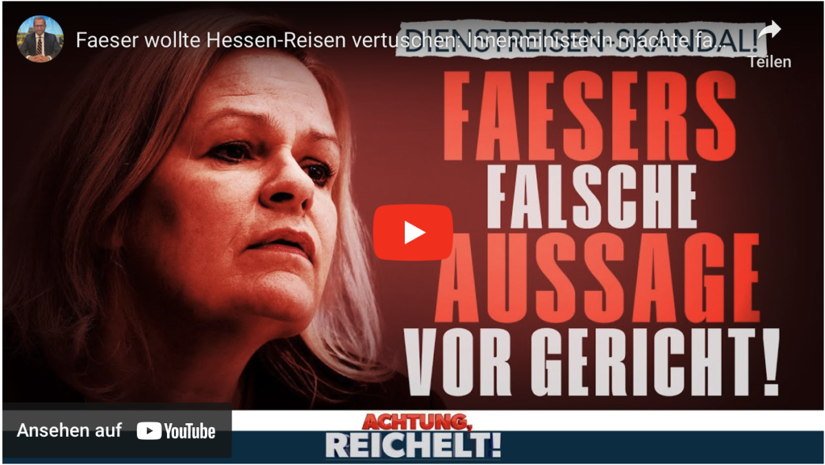 Faeser wollte 13 Hessen-Reisen vertuschen: Innenministerin machte falsche Aussagen vor Gericht!