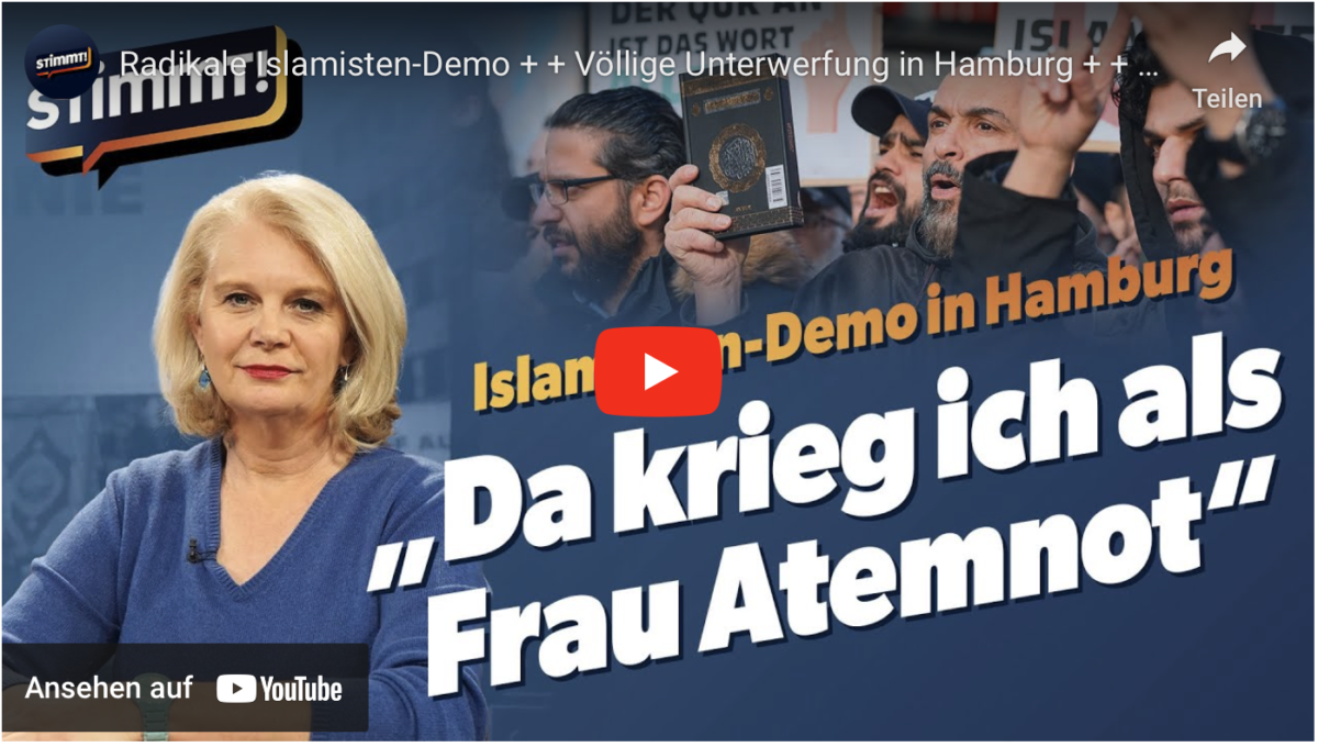 Radikale Islamisten-Demo + + Völlige Unterwerfung in Hamburg + + Stimmt!