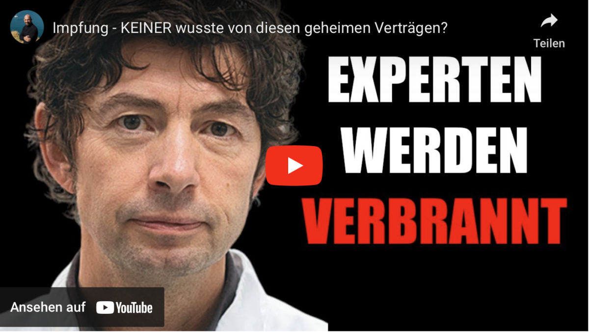 Impfung – KEINER wusste von diesen geheimen Verträgen?