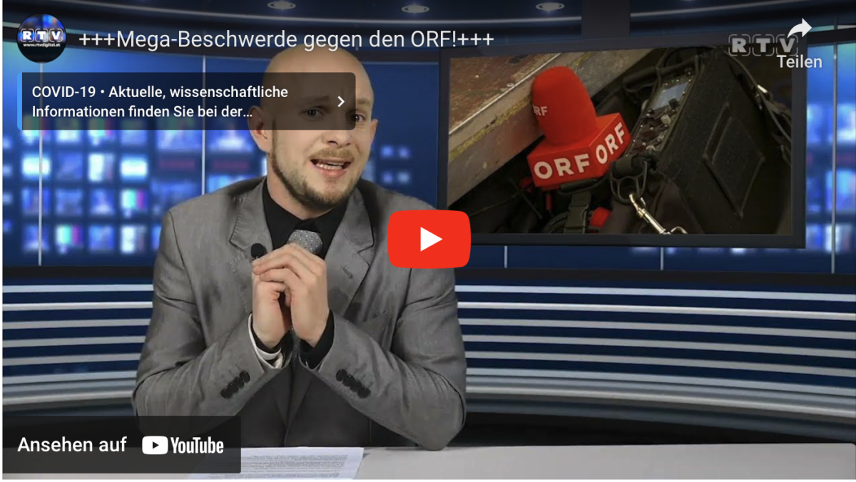 +++Mega-Beschwerde wegen Corona gegen den ORF!+++