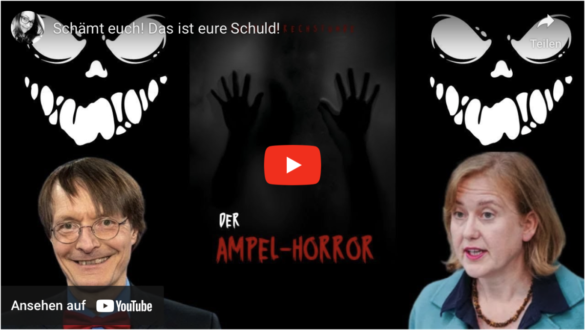 Schämt euch! Das ist eure Schuld!
