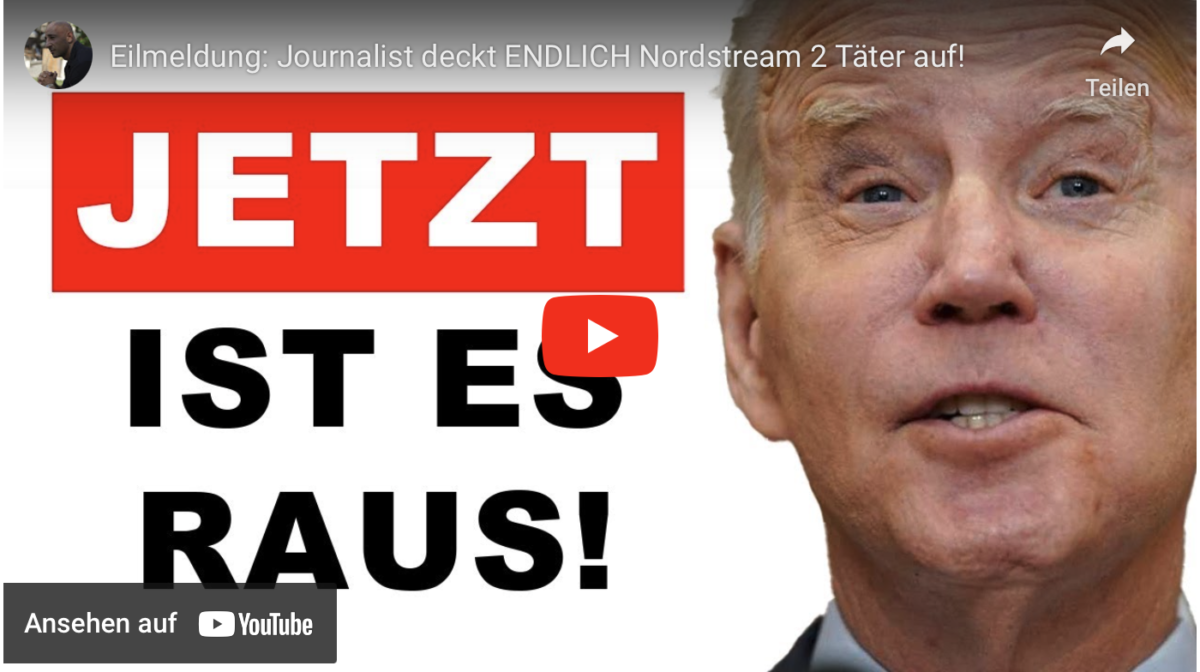 Eilmeldung: Journalist deckt ENDLICH Nordstream 2 Täter auf!
