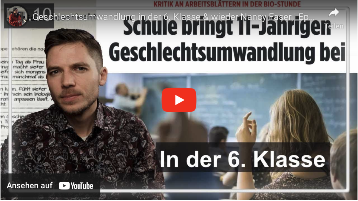 Geschlechtsumwandlung in der 6. Klasse & wieder Nancy Faser