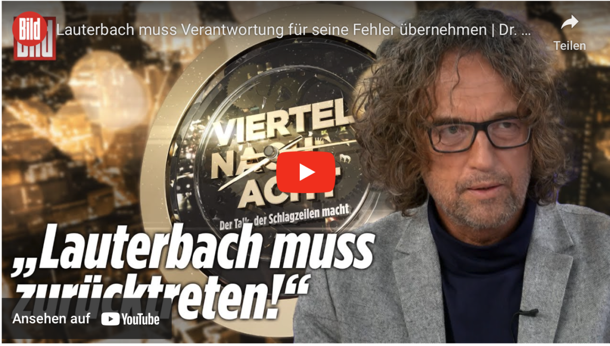 Lauterbach muss Verantwortung für seine Fehler übernehmen!