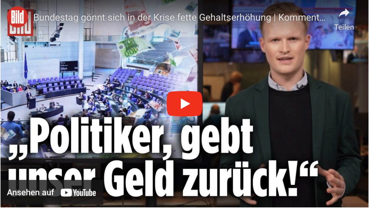 Bundestag gönnt sich in der Krise fette Gehaltserhöhung