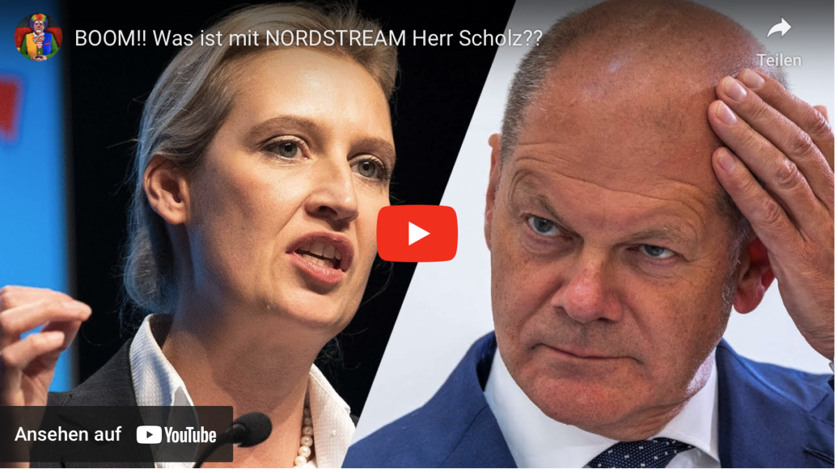 BOOM!! Was ist mit NORDSTREAM Herr Scholz??