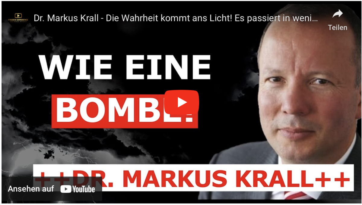 Dr. Markus Krall – Die Wahrheit kommt ans Licht! Es passiert in wenigen Wochen… 3 Top Aussagen