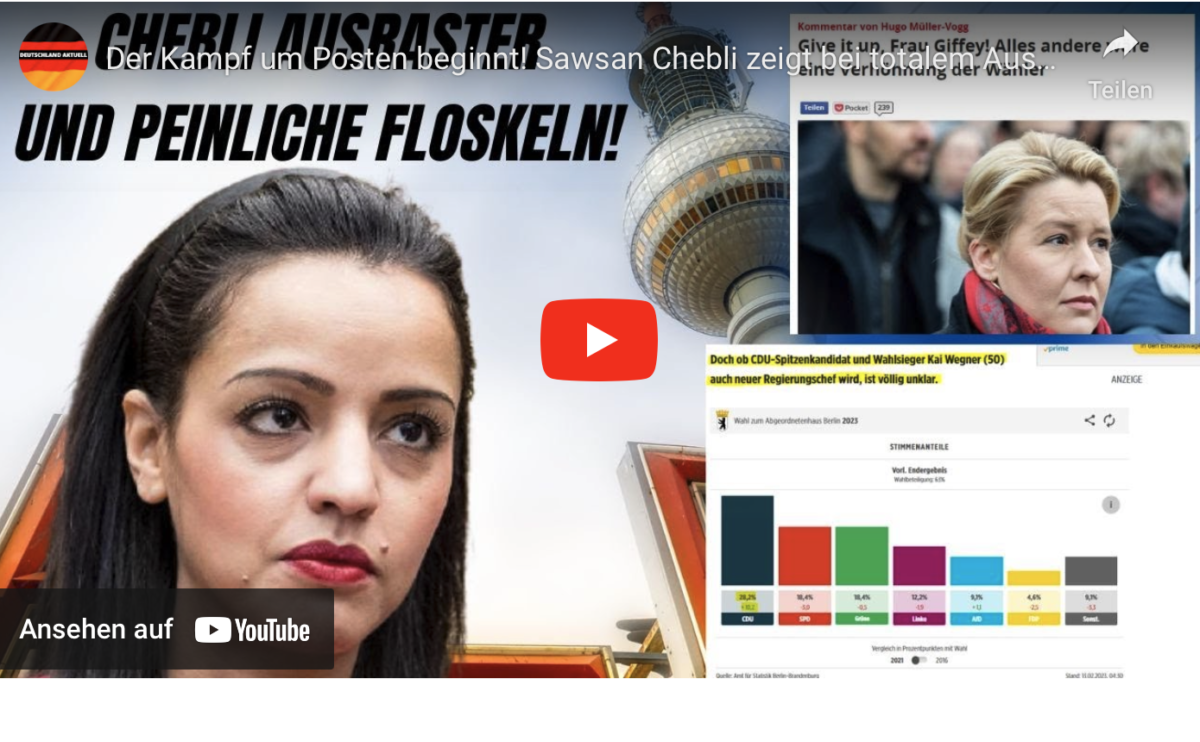Der Kampf um Posten beginnt! Sawsan Chebli zeigt bei totalem Ausraster ihr Demokratie Gesicht!