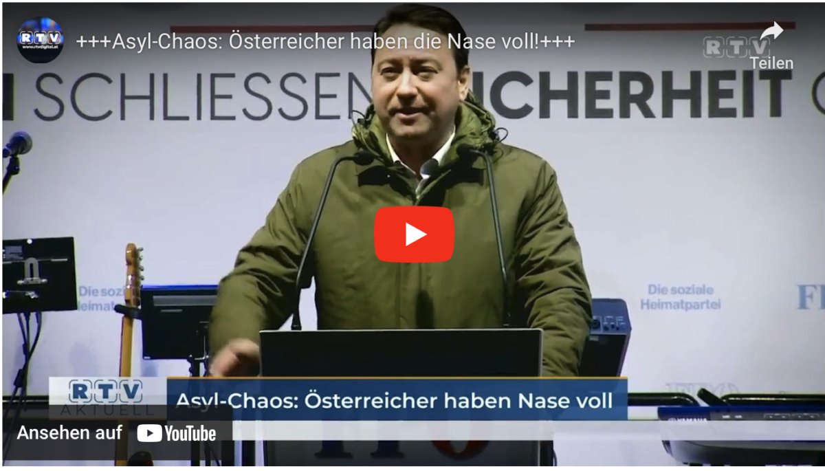 +++Asyl-Chaos: Österreicher haben die Nase voll!+++