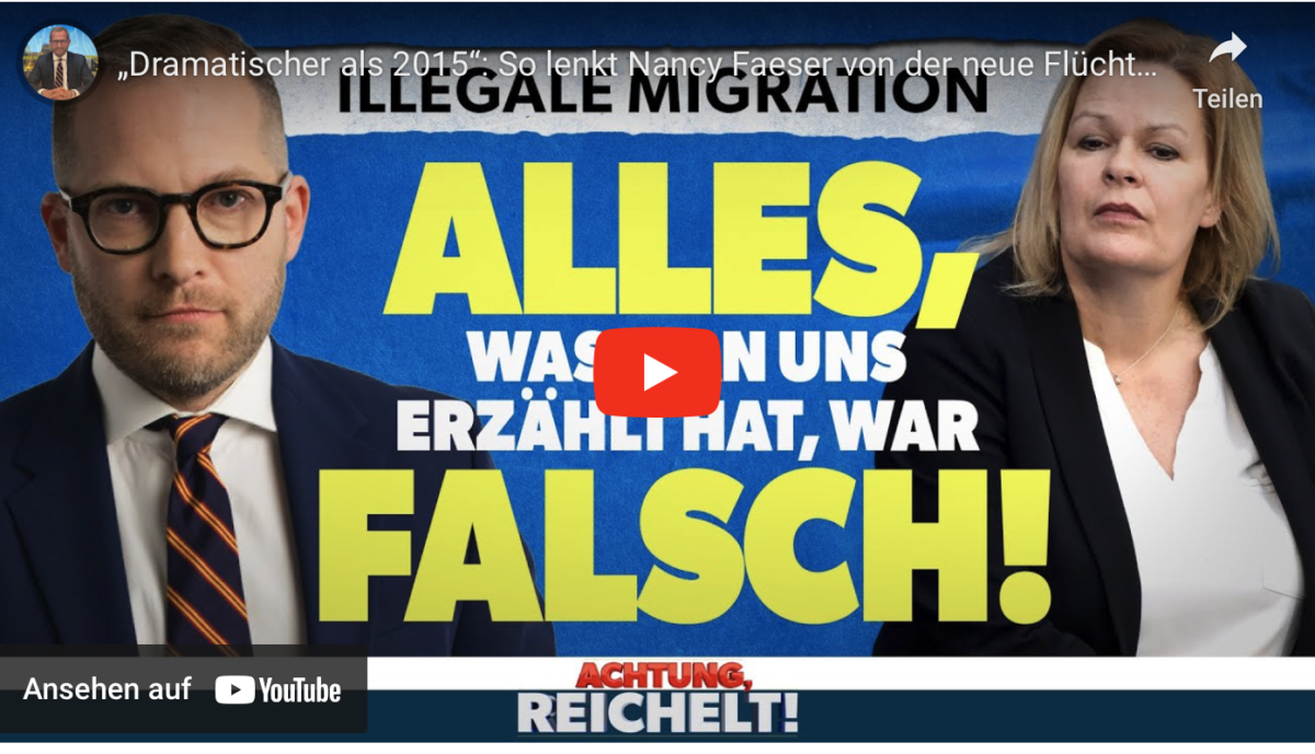 Dramatischer als 2015“: So lenkt Nancy Faeser von der neue Flüchtlings-Krise ab!