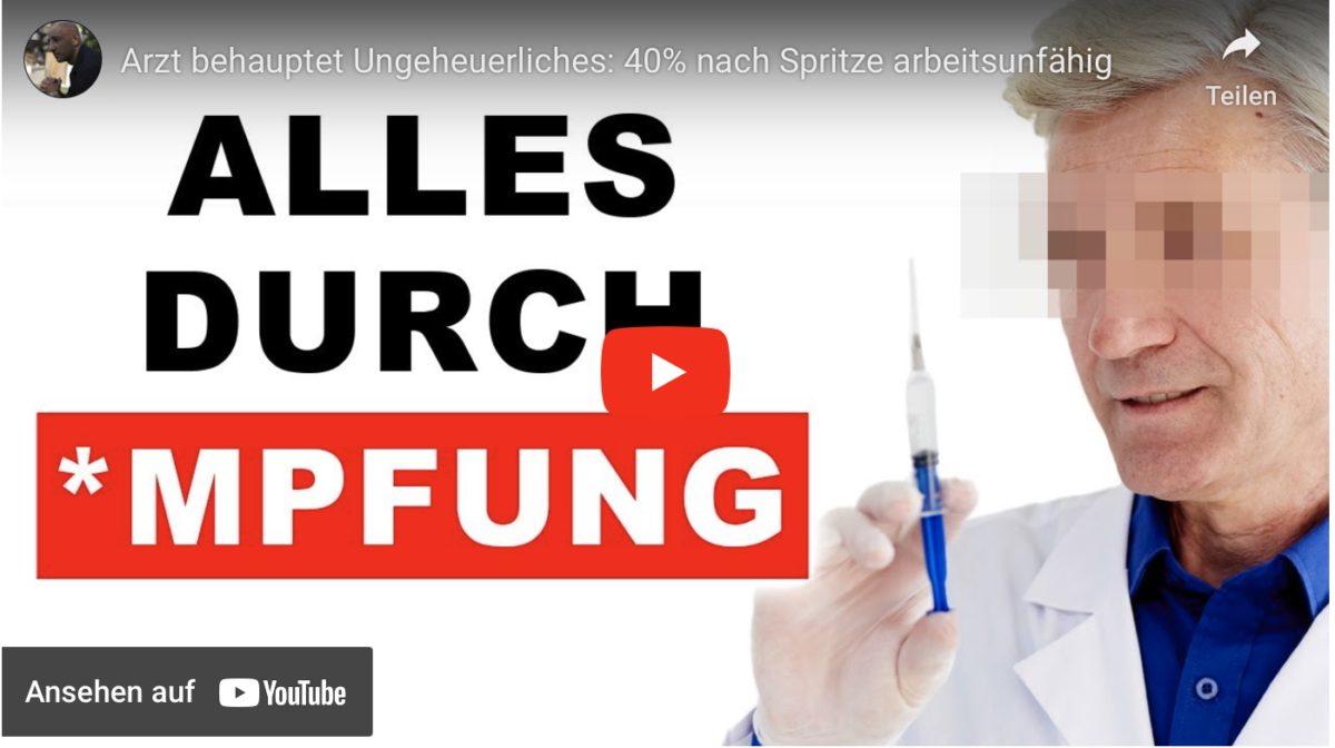 Arzt behauptet Ungeheuerliches: 40% nach Spritze arbeitsunfähig!