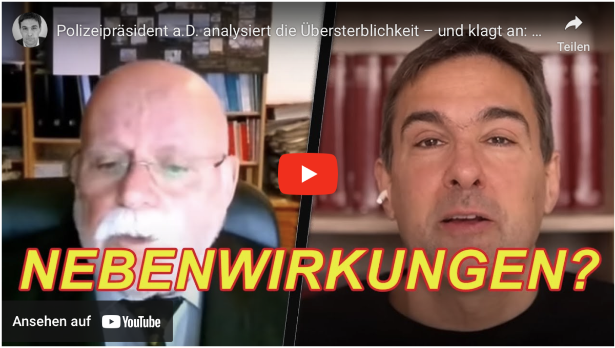 Polizeipräsident a.D. analysiert die Übersterblichkeit – und klagt an: schockierender Klartext.