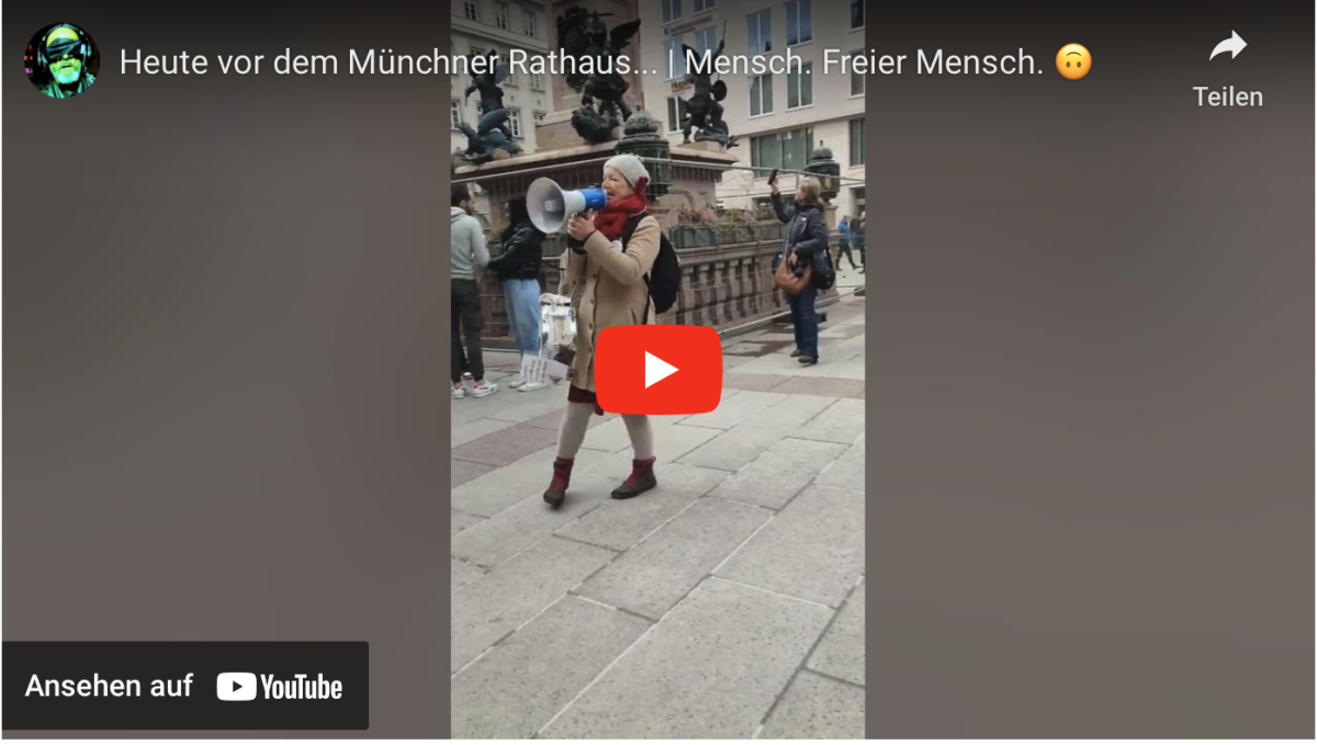 Heute vor dem Münchner Rathaus… | Mensch. Freier Mensch.
