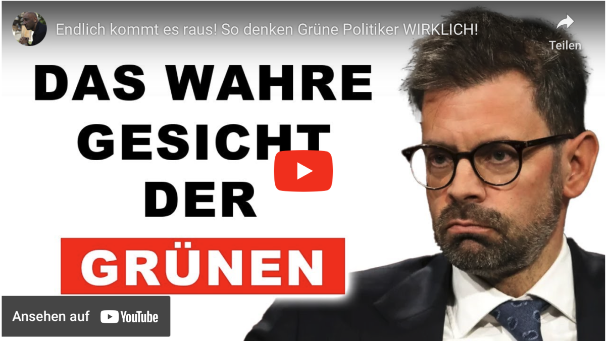Endlich kommt es raus! So denken Grüne Politiker WIRKLICH!