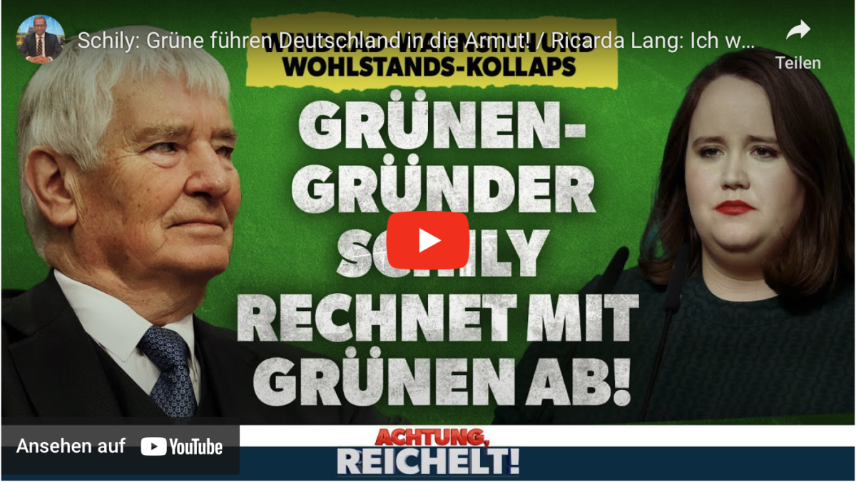 Schily: Grüne führen Deutschland in die Armut! / Ricarda Lang: Ich will Macht!