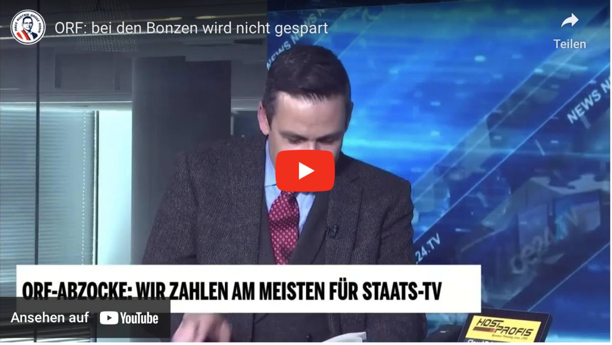 ORF: bei den Bonzen wird nicht gespart