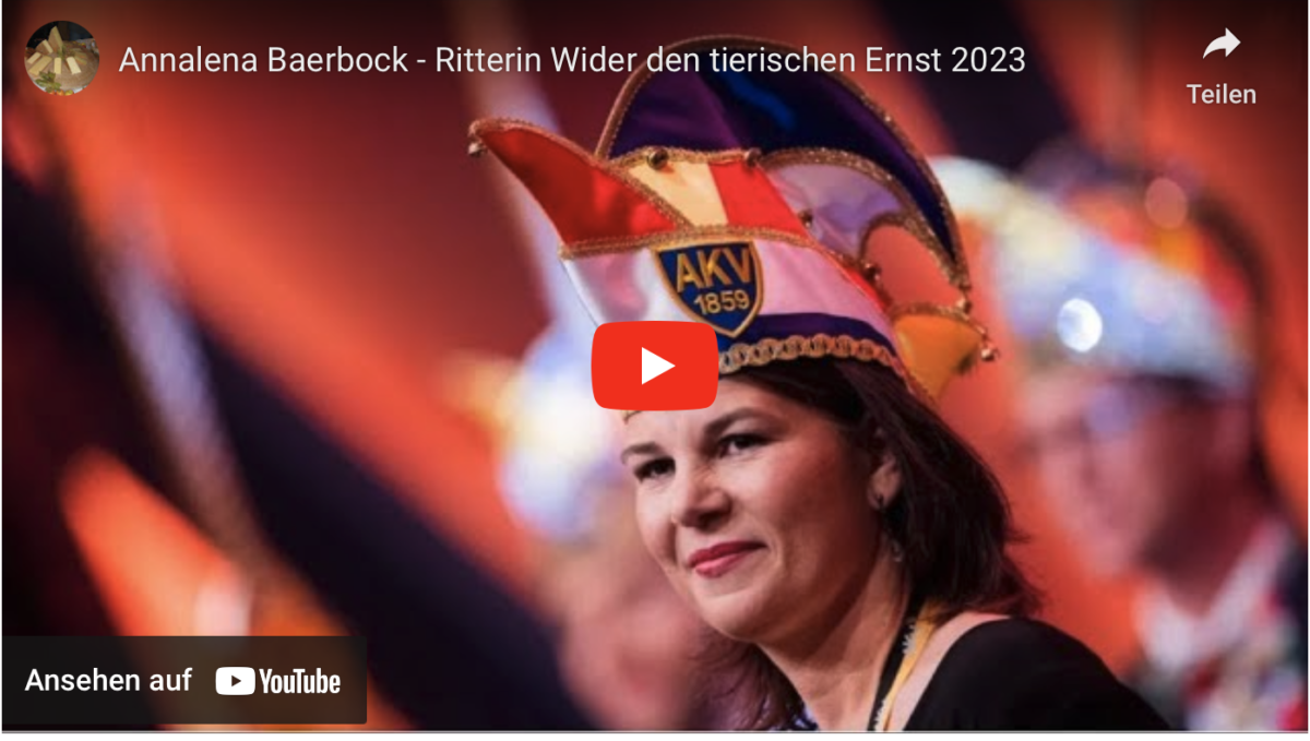 Annalena Baerbock – Ritterin Wider den tierischen Ernst 2023