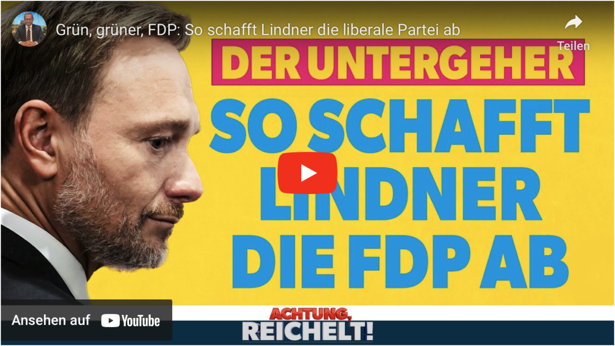 Grün, grüner, FDP: So schafft Lindner die liberale Partei ab!