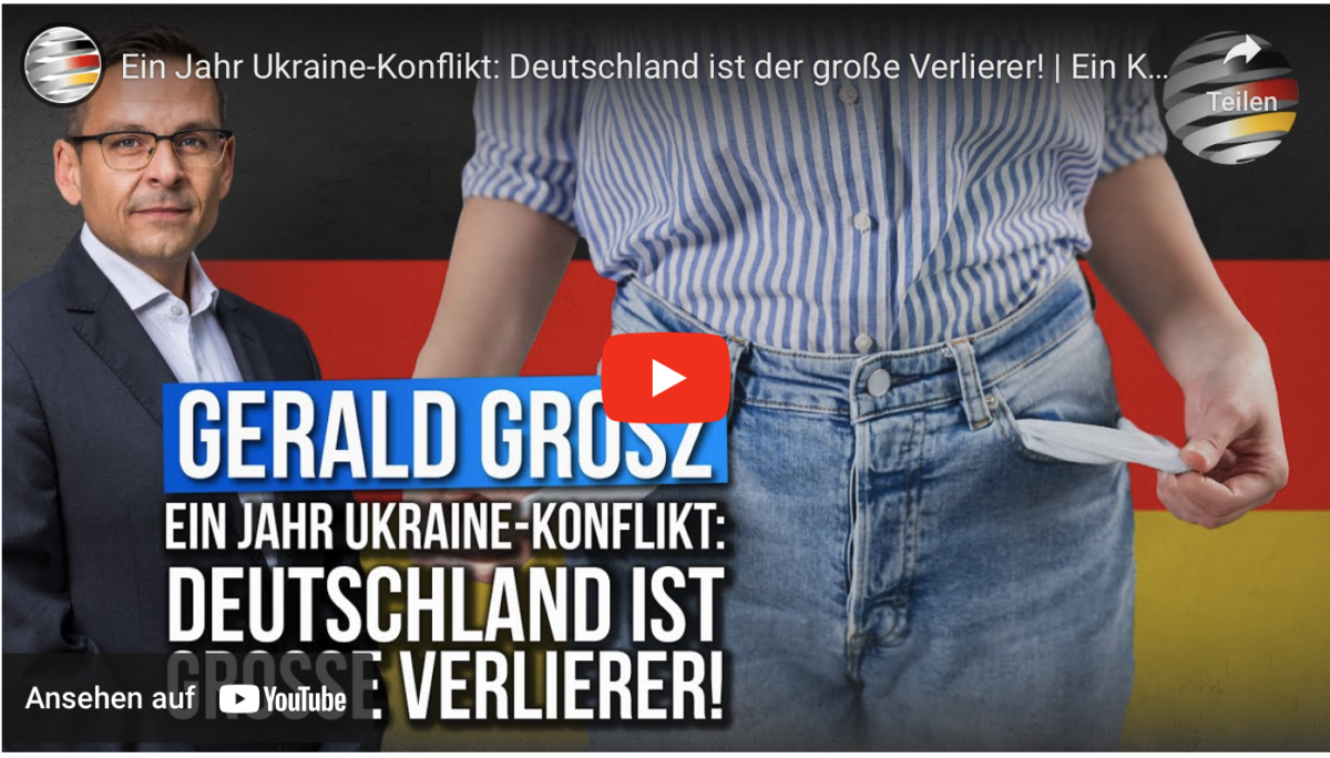 Ein Jahr Ukraine-Konflikt: Deutschland ist der große Verlierer!