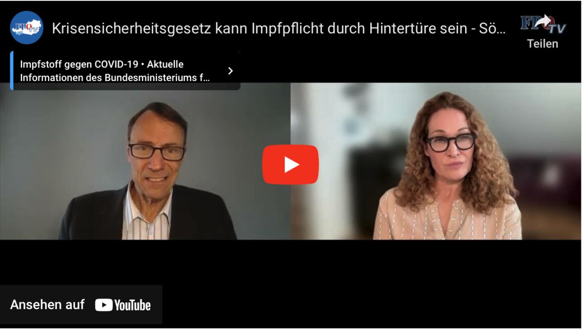 Krisensicherheitsgesetz kann Impfpflicht durch Hintertüre sein