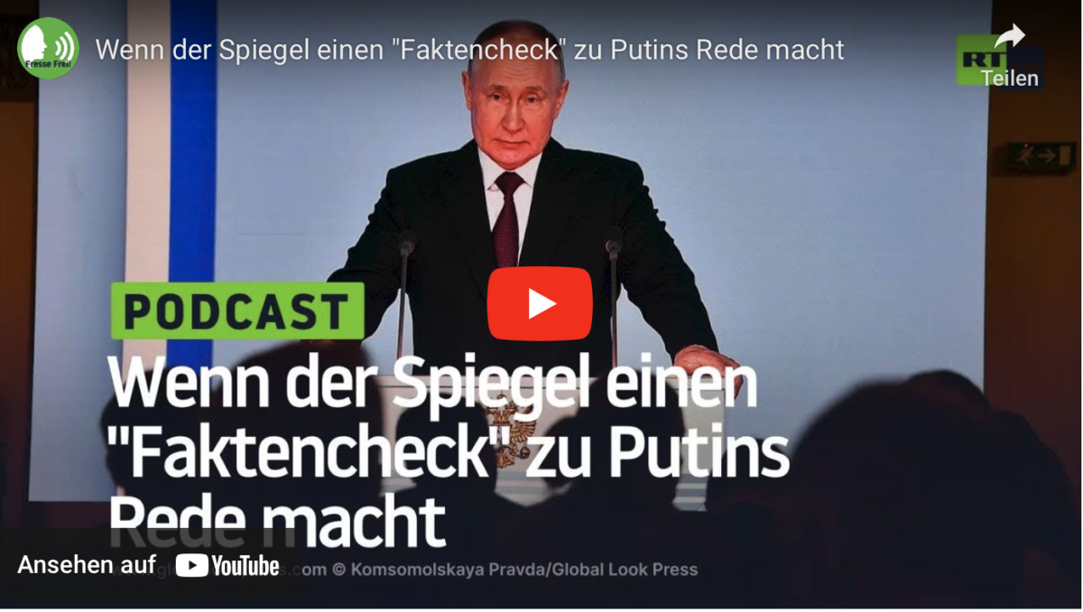 Wenn der Spiegel einen „Faktencheck“ zu Putins Rede macht