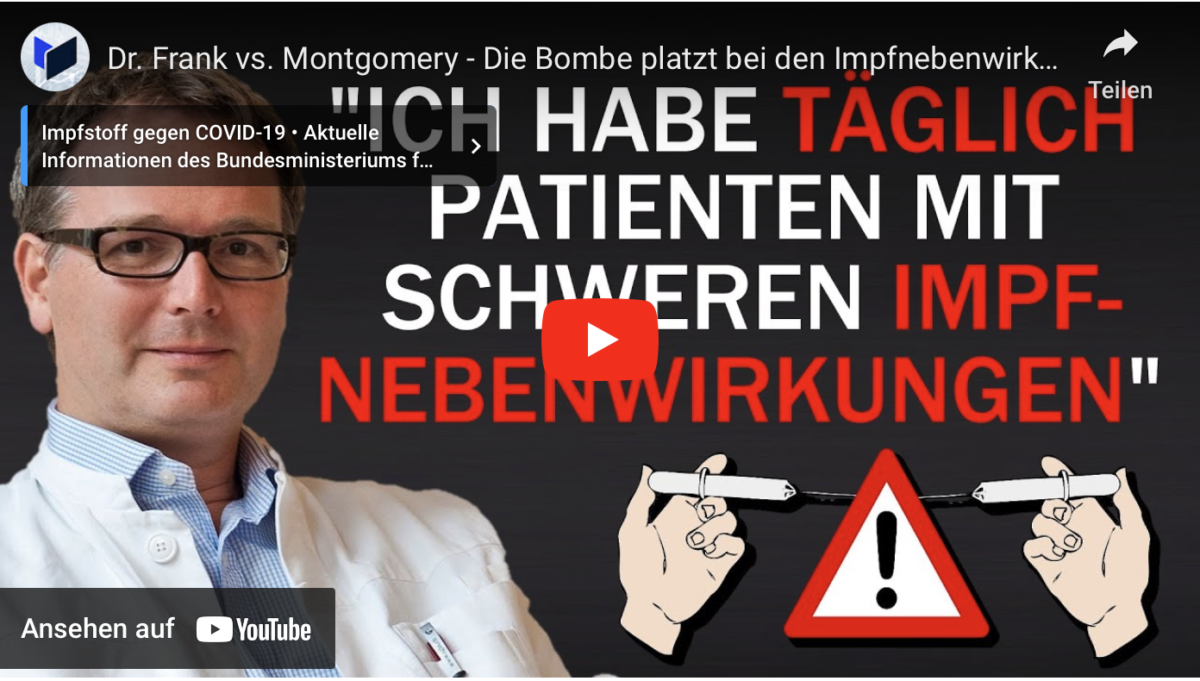 Dr. Frank vs. Montgomery – Die Bombe platzt bei den Impfnebenwirkungen!
