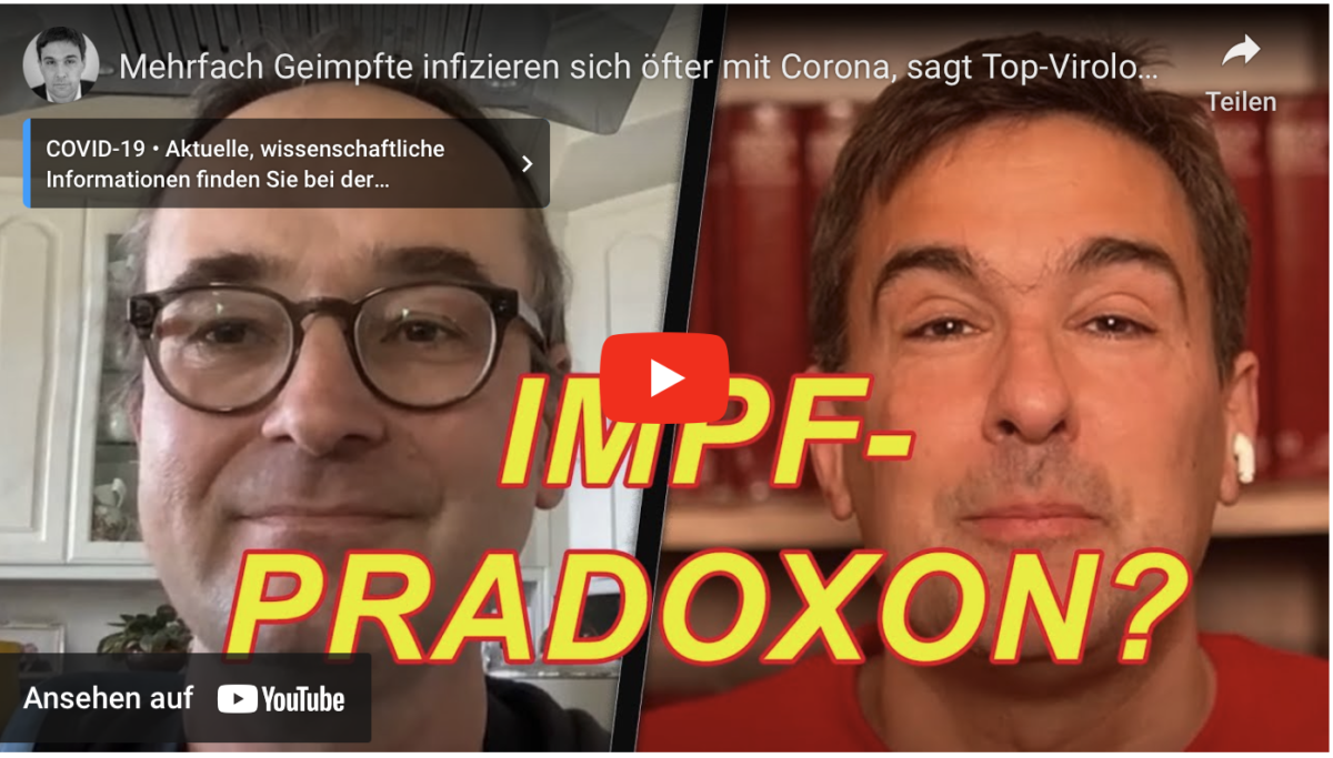 Mehrfach Geimpfte infizieren sich öfter mit Corona, sagt Top-Virologe und fordert Booster-Stopp.