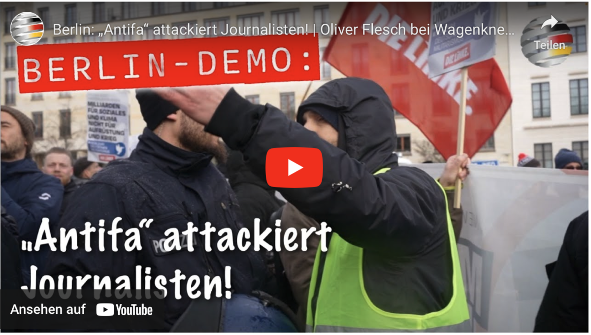 Berlin: „Antifa“ attackiert Journalisten! | Oliver Flesch bei Wagenknecht & Schwarzer