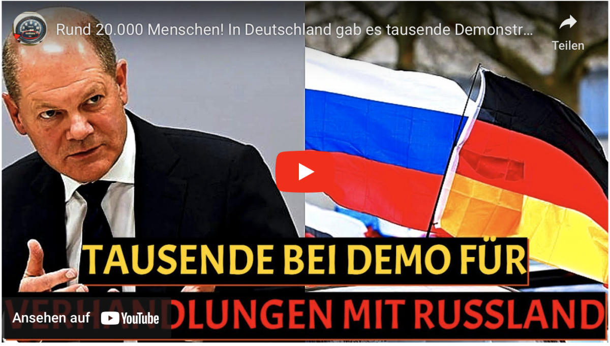 Rund 20.000 Menschen! In Deutschland gab es tausende Demonstrationen
