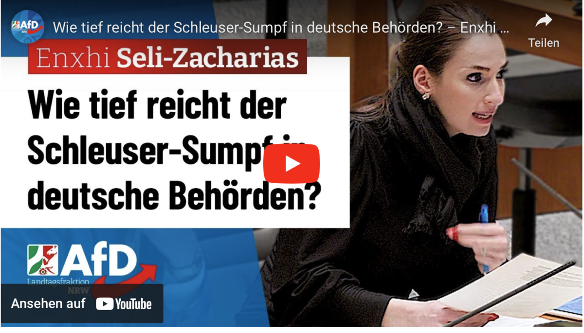 Wie tief reicht der Schleuser-Sumpf in deutsche Behörden? – Enxhi Seli-Zacharias (AfD)